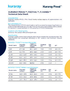 TDS Kuraray Poval Exceval Elvanol