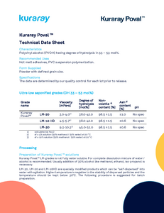 kuraray poval lm datasheet teaser