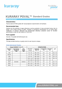 Technical Data Sheets Kuraray Poval™ LM
