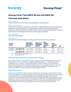 Technical Data Sheets Kuraray Poval™ KX