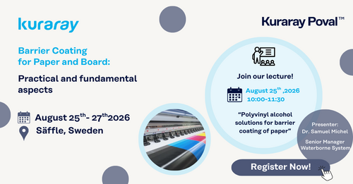 Kuraray at the Barrier Coating for Paper and Board Course!