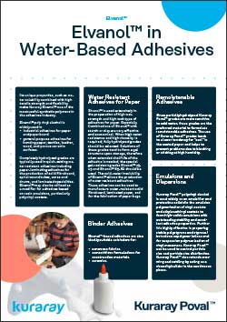 Elvanol™ in water-based Adhesives