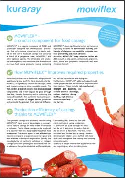 Mowiflex™ A crucial Component for Food Casings