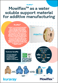 Mowiflex™ Water soluble Support Material for 3D Printing