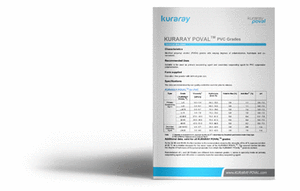 [Translate to Französisch:] Technical Data sheets Kuraray Poval™ PVC grades