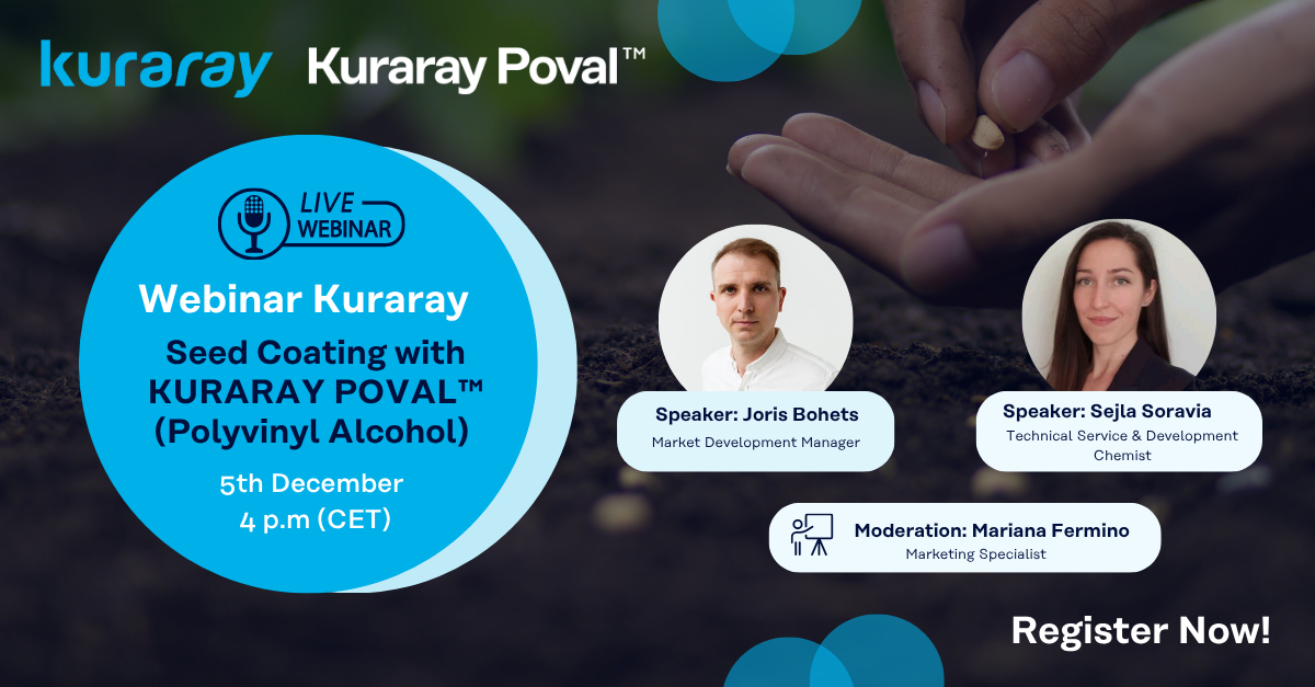 Webinar Seed Coating with KURARAY POVAL™ (Polyvinyl Alcohol)