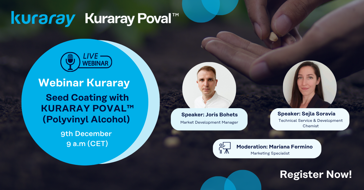 Webinar Seed Coating with KURARAY POVAL™ (Polyvinyl Alcohol)