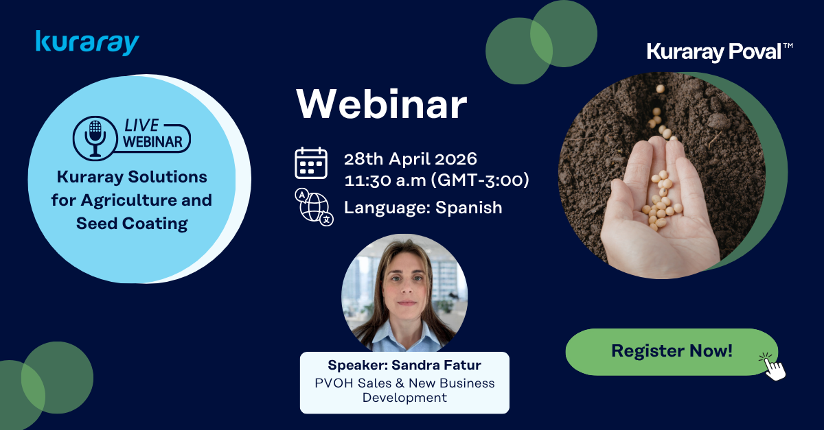 Webinar – Kuraray Solutions for Agriculture and Seed Coating