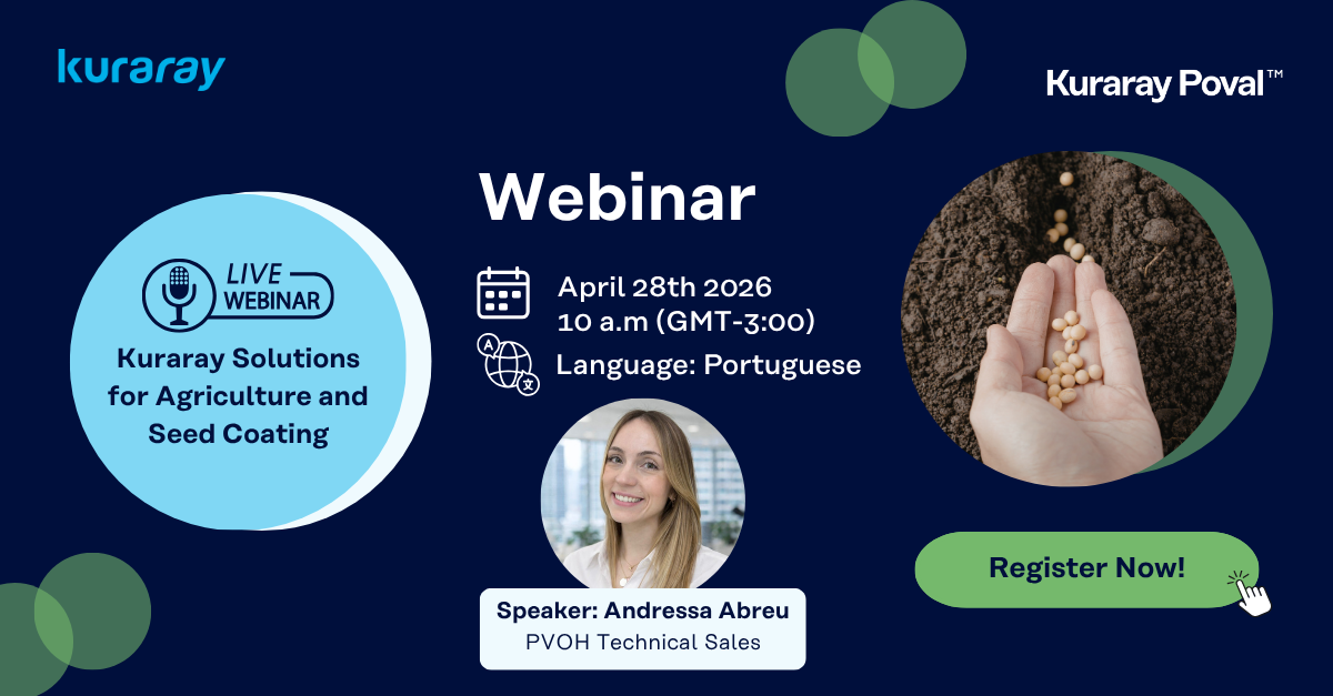 Webinar – Kuraray Solutions for Agriculture and Seed Coating