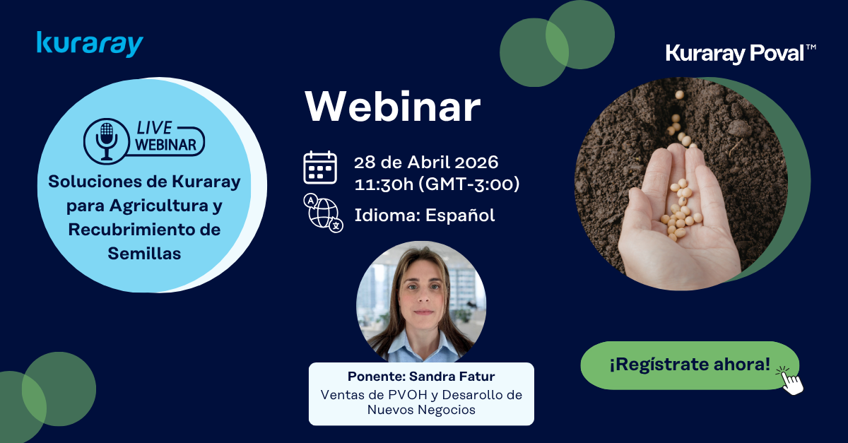 Webinar – Soluções Kuraray para Agricultura e Revestimento de Sementes